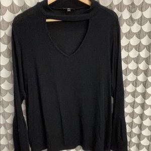 Black belle sleeve sweater